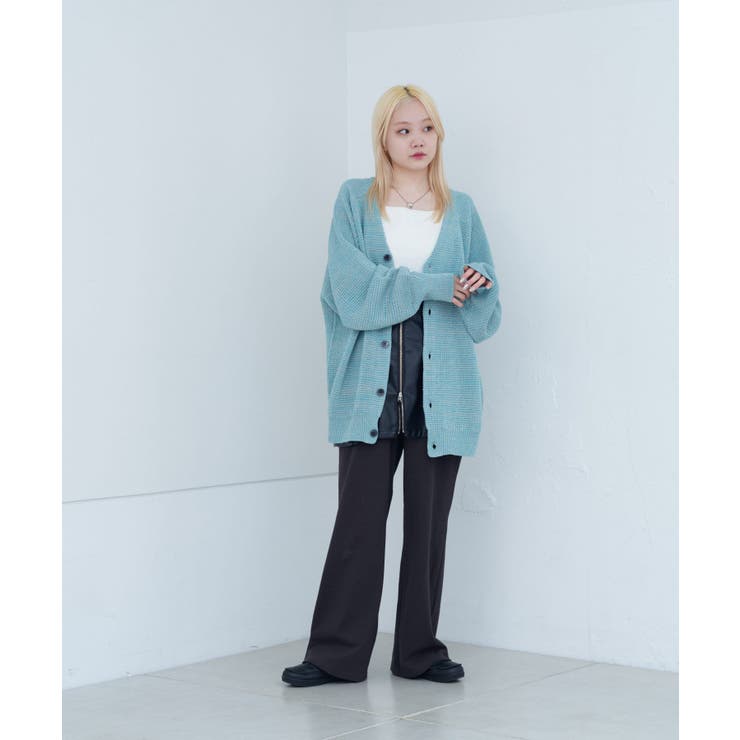 【Kastane】MIX YARN WAFFLE KNIT CARDIGAN | PAL GROUP OUTLET | 詳細画像15 