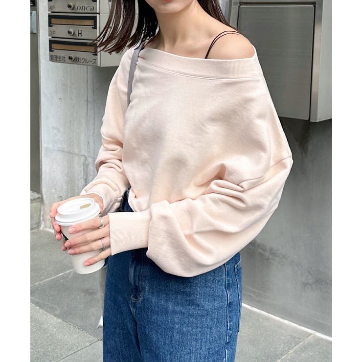 【Kastane】オフショルピグメントスウェット[品番：PALW0003095]｜PAL GROUP  OUTLET（パルグループアウトレット）のレディースファッション通販｜SHOPLIST（ショップリスト）