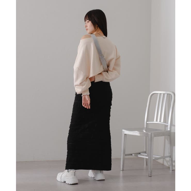 Kastane】オフショルピグメントスウェット[品番：PALW0003095