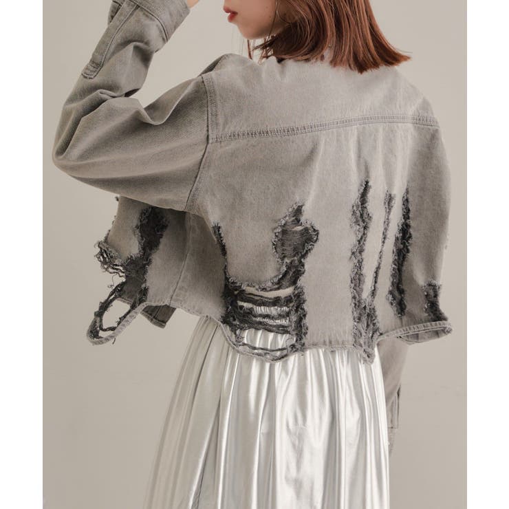 【Chico】ダメージデニムショートSH[品番：PALW0003242]｜PAL GROUP  OUTLET（パルグループアウトレット）のレディースファッション通販｜SHOPLIST（ショップリスト）