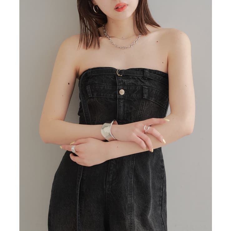 Chico】デニムベアワイドコンビネゾン[品番：PALW0003314]｜PAL