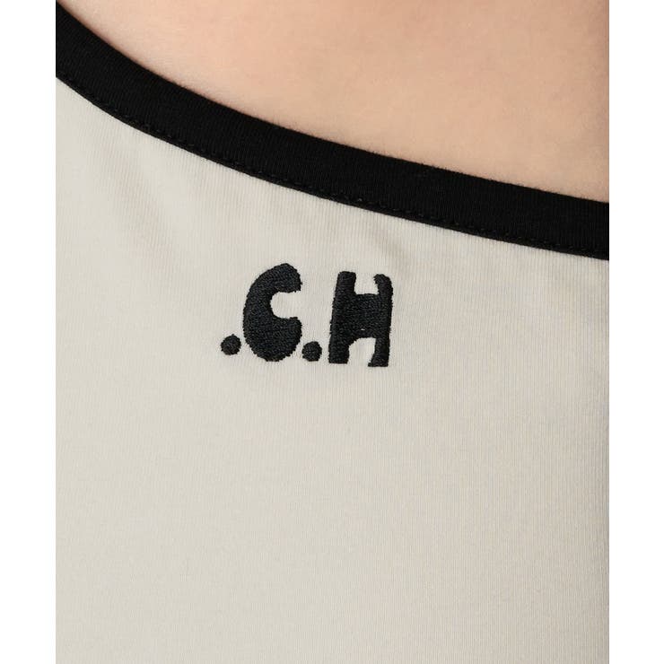 【Chico】チョーカー付アシメワンショル刺繍タンクトップ | PAL GROUP OUTLET | 詳細画像20 
