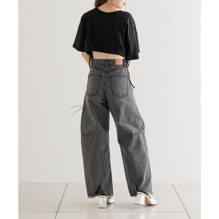 【Chico】ワイドカーブデニムパンツ[品番：PALW0003174]｜PAL GROUP  OUTLET（パルグループアウトレット）のレディースファッション通販｜SHOPLIST（ショップリスト）