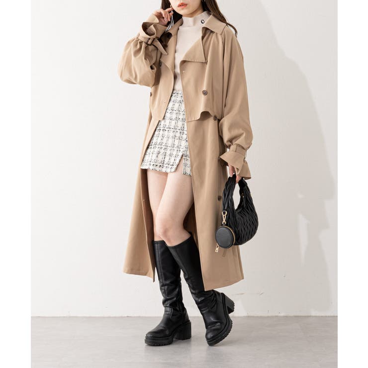新品未使用タグ付き】CLOCHE ロングトレンチコート 3way