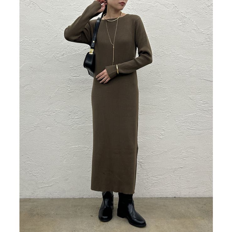 Loungedress】シンプルリブKNOP[品番：PALW0003544]｜PAL GROUP