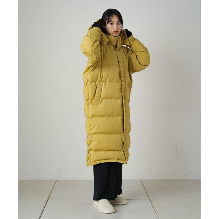 商品画像：美品 SVOLME × LIMONTA ロングダウンコート 黄土色 S 4