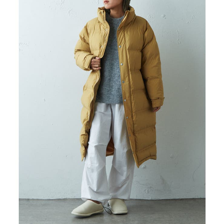 earthy_】ロングハイブリットダウンコート[品番：PALW0003593