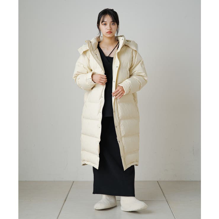 earthy_】ロングハイブリットダウンコート[品番：PALW0003593