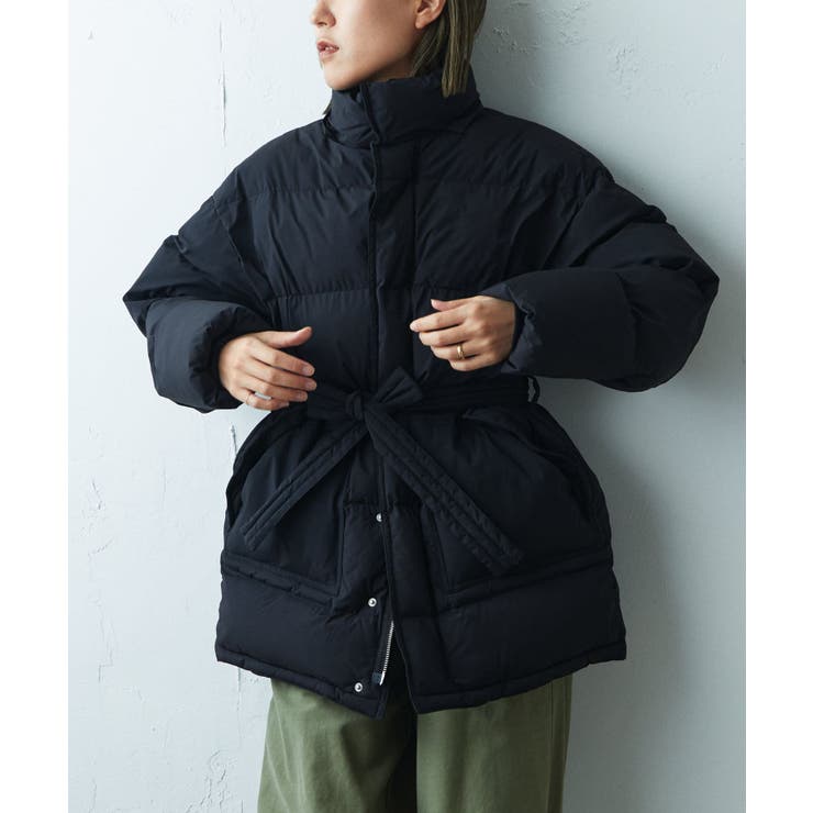 アーシー earthy_ ミディハイブリットダウンコート （YEL