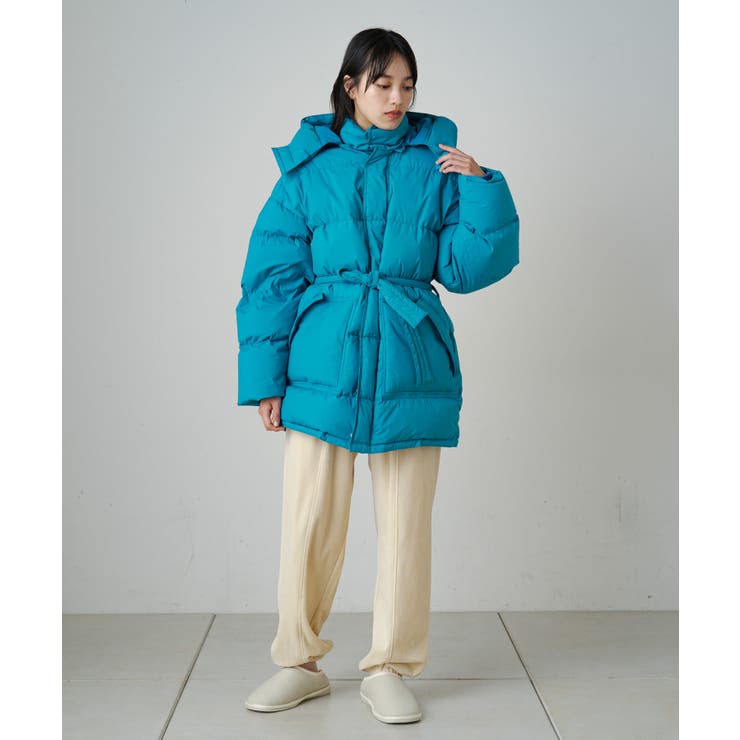 earthy_】ミディハイブリットダウンコート[品番：PALW0003592
