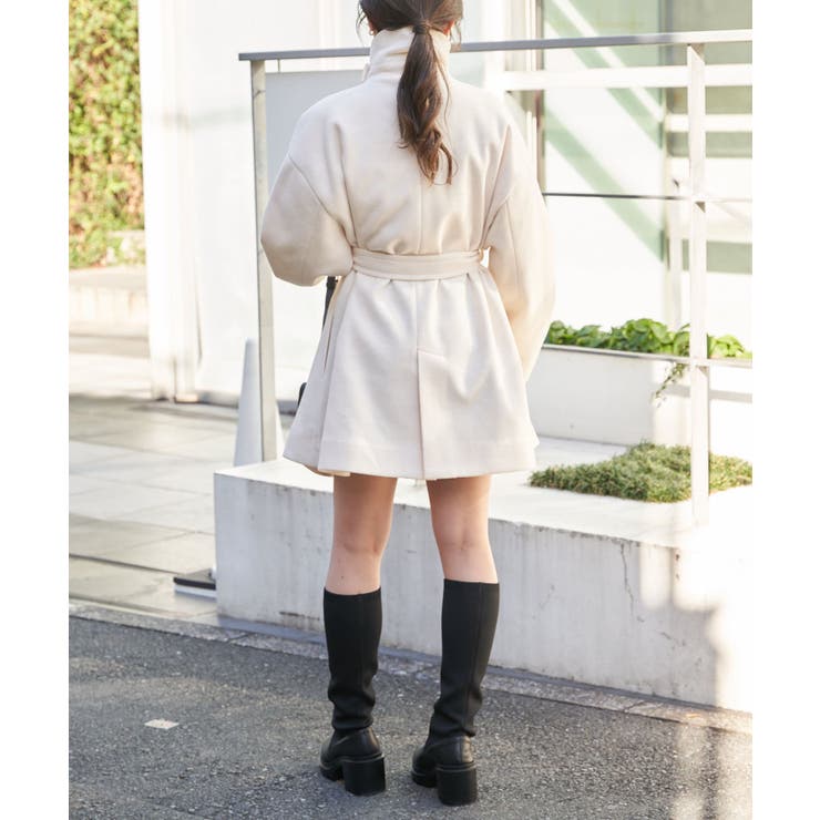 Chico ビックカラーミドル丈コート リバービッグカラーミドル丈コート|allureville OFFICIAL SITE