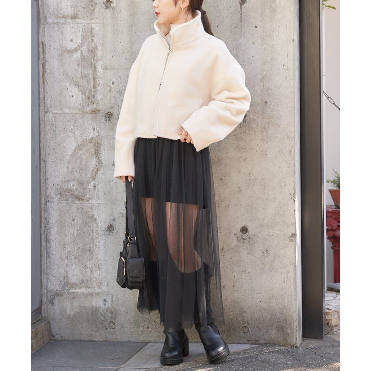Chico】シャギーZIPショートブルゾン[品番：PALW0003583]｜PAL