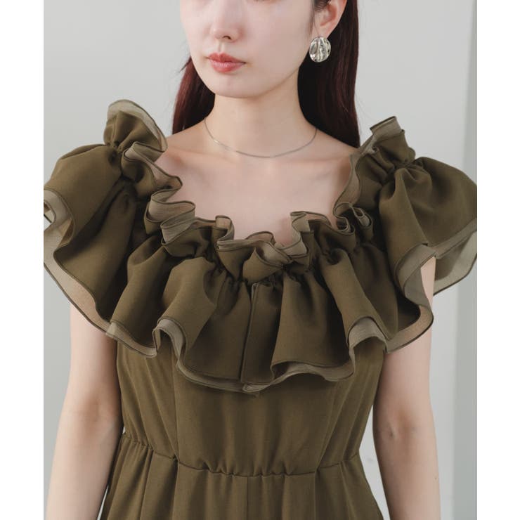 スーツ・フォーマル・ドレス kastane frill gather all-in-one Kastane（カスタネ）の「【オケージョン/結婚式】frill gather