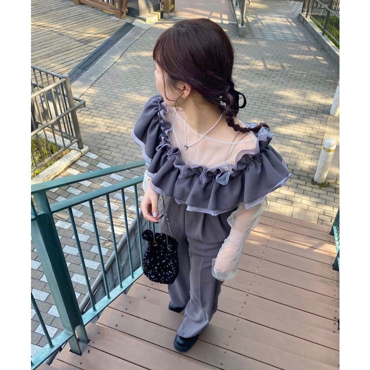 【Kastane】frill gather all-in-one | PAL GROUP OUTLET | 詳細画像10 
