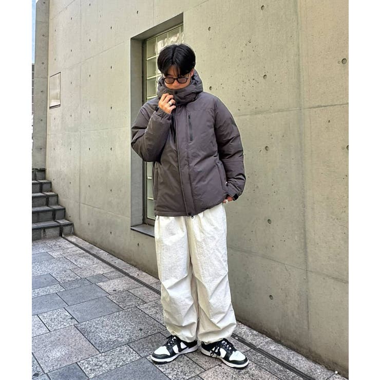 CIAOPANIC TYPY】2way中綿フードスタンドネックジャケット[品番