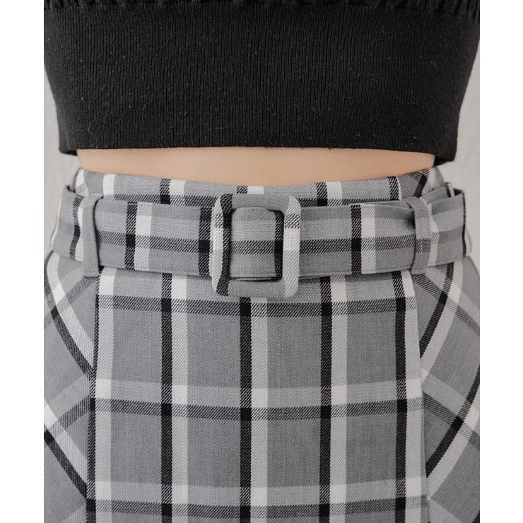 Chico】チェック台形ミニSK[品番：PALW0003787]｜PAL GROUP