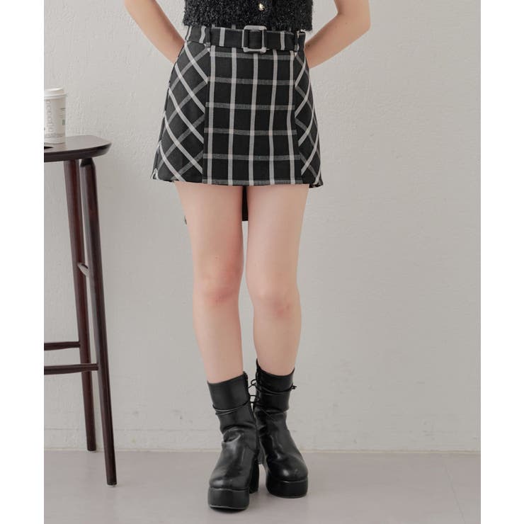 Chico】チェック台形ミニSK[品番：PALW0003787]｜PAL GROUP OUTLET