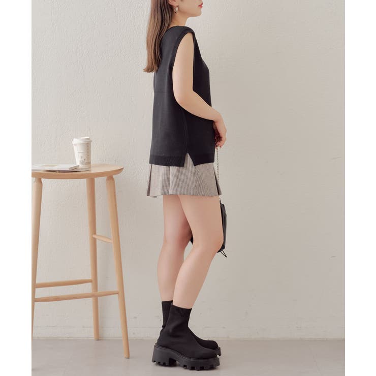 【Chico】ロゴ刺繍ルーズベスト | PAL GROUP OUTLET | 詳細画像14 