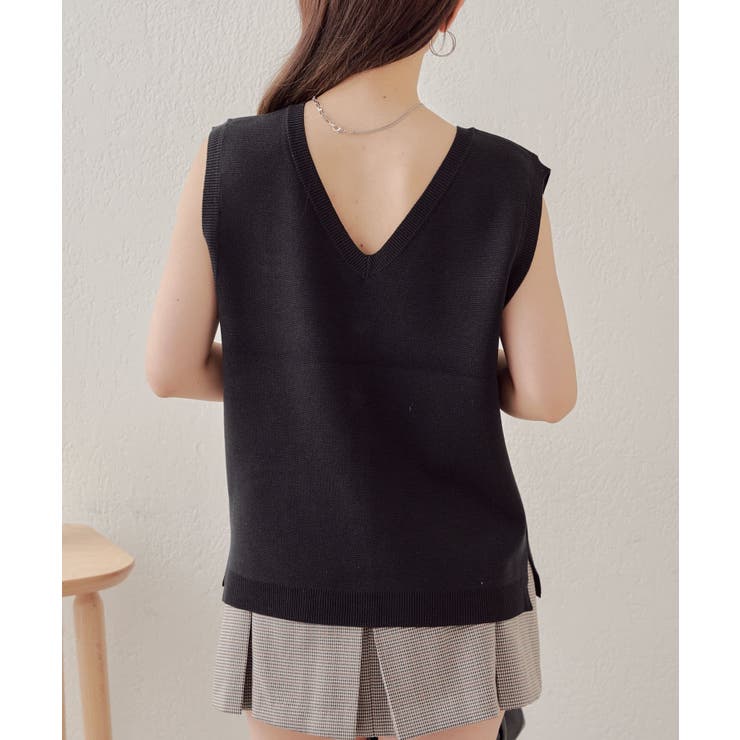 【Chico】ロゴ刺繍ルーズベスト | PAL GROUP OUTLET | 詳細画像16 