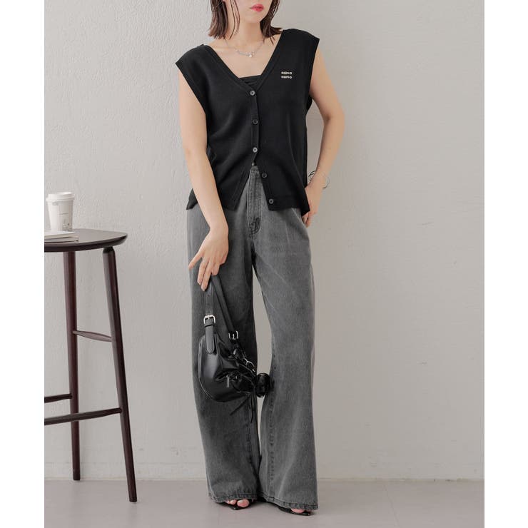 【Chico】ロゴ刺繍ルーズベスト | PAL GROUP OUTLET | 詳細画像18 