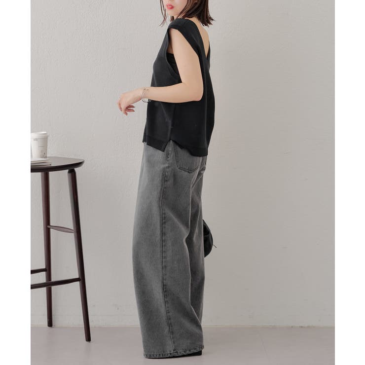 【Chico】ロゴ刺繍ルーズベスト | PAL GROUP OUTLET | 詳細画像19 