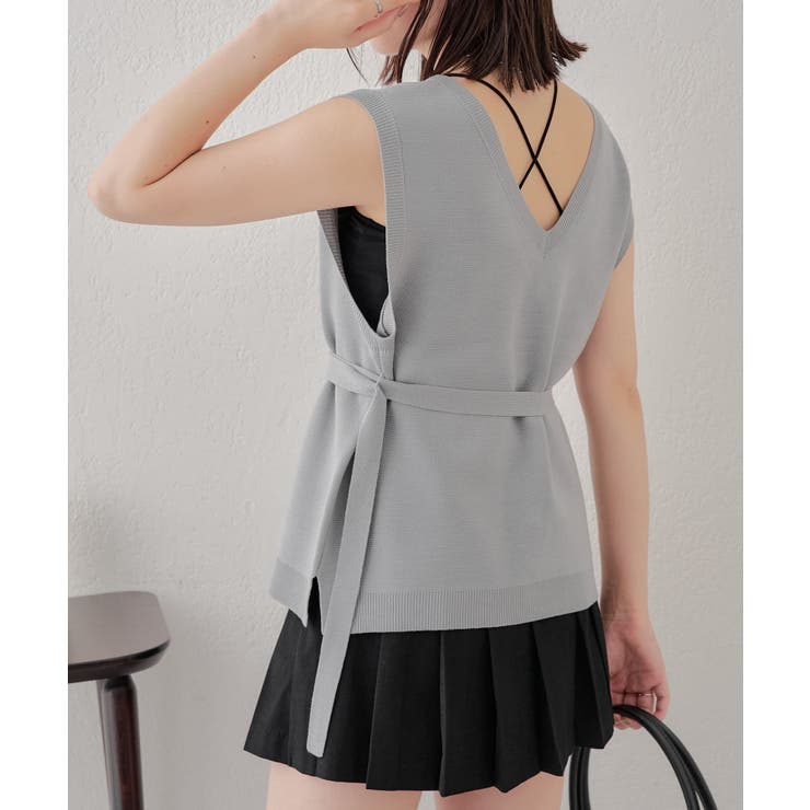 【Chico】ロゴ刺繍ルーズベスト | PAL GROUP OUTLET | 詳細画像21 