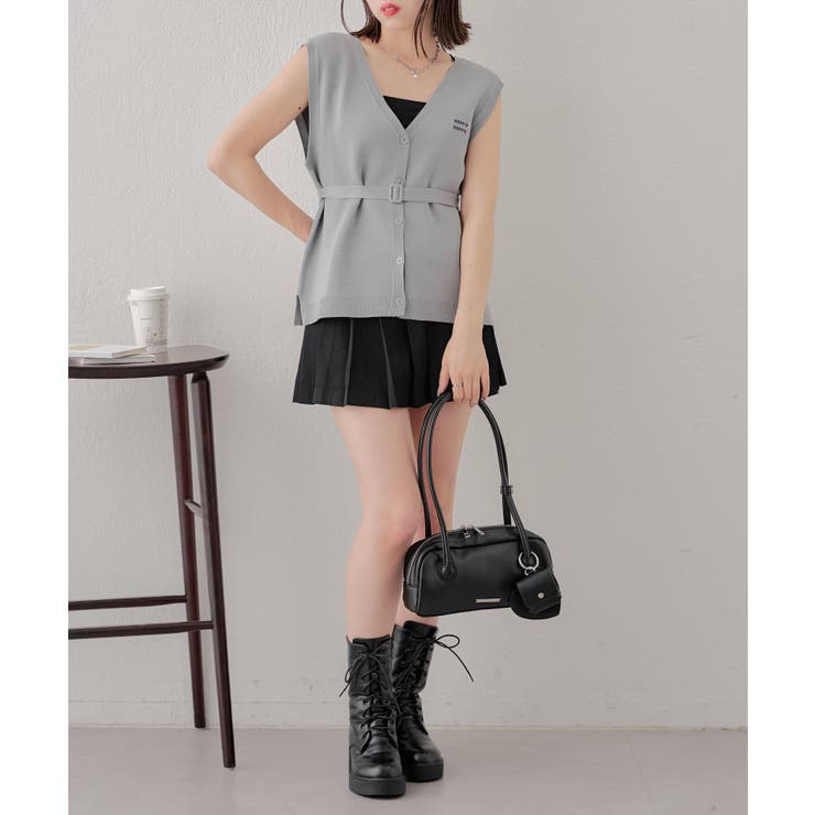 【Chico】ロゴ刺繍ルーズベスト | PAL GROUP OUTLET | 詳細画像22 