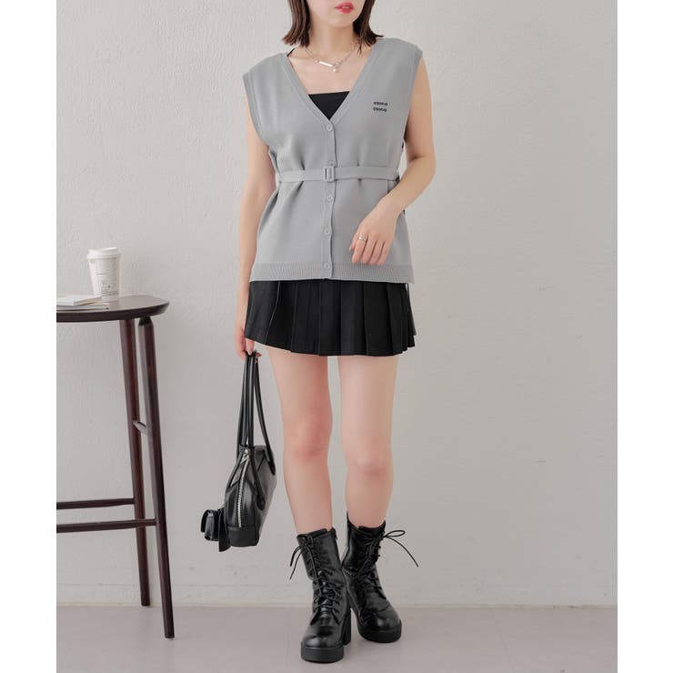 【Chico】ロゴ刺繍ルーズベスト | PAL GROUP OUTLET | 詳細画像26 