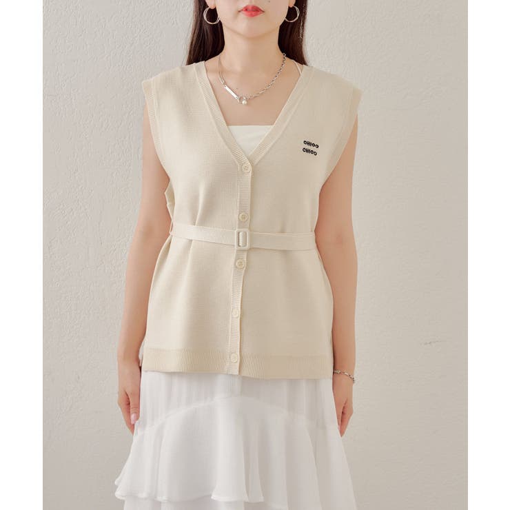 【Chico】ロゴ刺繍ルーズベスト | PAL GROUP OUTLET | 詳細画像27 