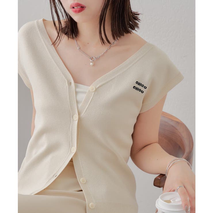 【Chico】ロゴ刺繍ルーズベスト | PAL GROUP OUTLET | 詳細画像5 