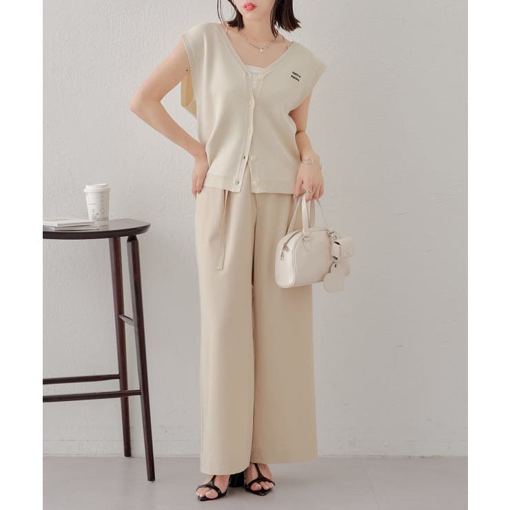 【Chico】ロゴ刺繍ルーズベスト | PAL GROUP OUTLET | 詳細画像7 