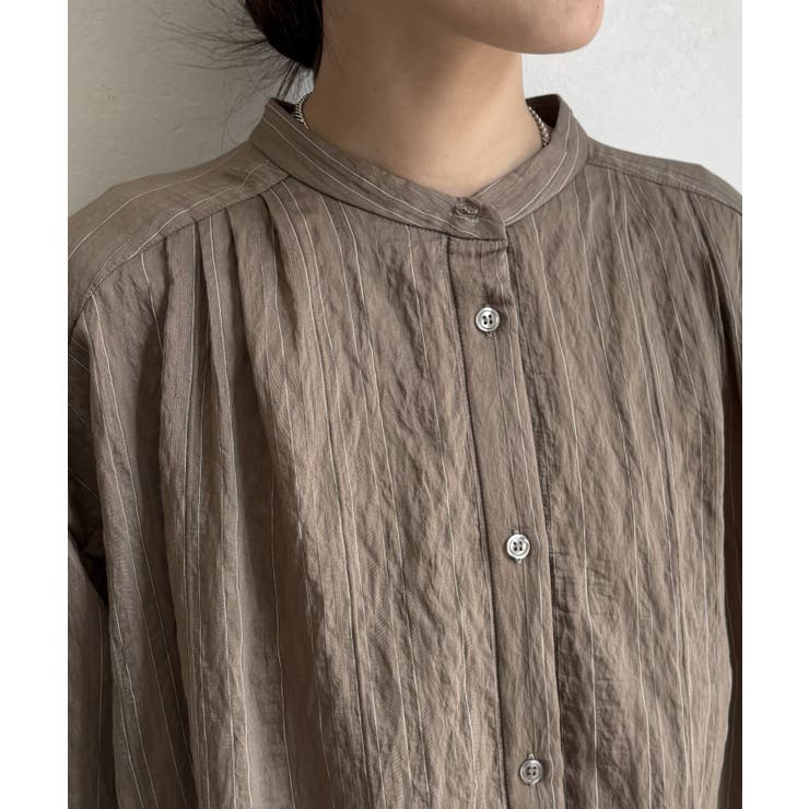 【DouDou】シアーストライプバルーンシャツ[品番：PALW0003808]｜PAL GROUP  OUTLET（パルグループアウトレット）のレディースファッション通販｜SHOPLIST（ショップリスト）