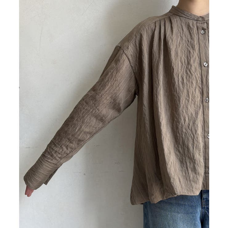 【DouDou】シアーストライプバルーンシャツ[品番：PALW0003808]｜PAL GROUP  OUTLET（パルグループアウトレット）のレディースファッション通販｜SHOPLIST（ショップリスト）
