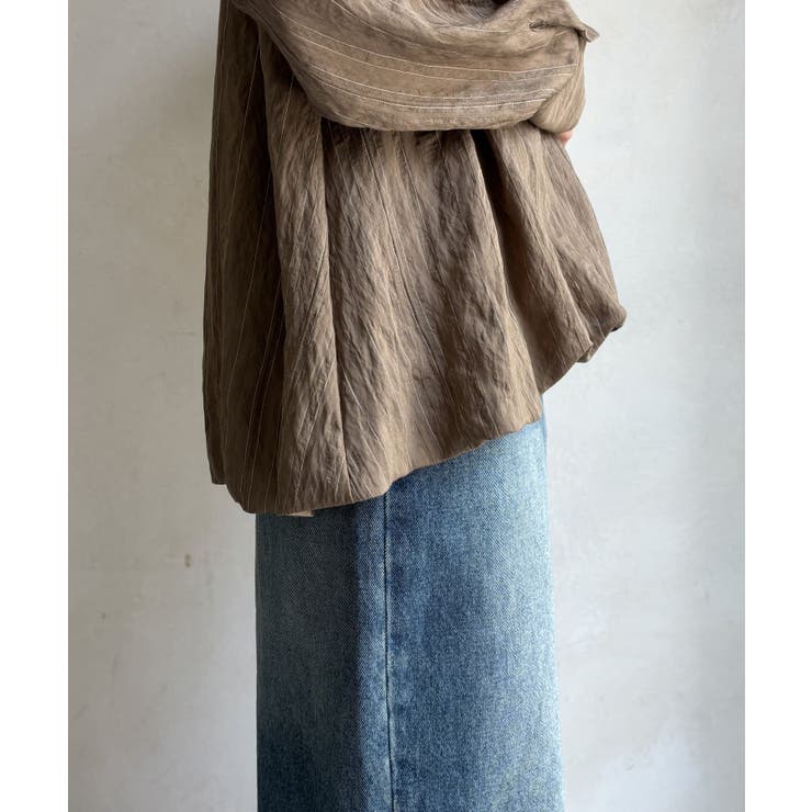 【DouDou】シアーストライプバルーンシャツ[品番：PALW0003808]｜PAL GROUP  OUTLET（パルグループアウトレット）のレディースファッション通販｜SHOPLIST（ショップリスト）
