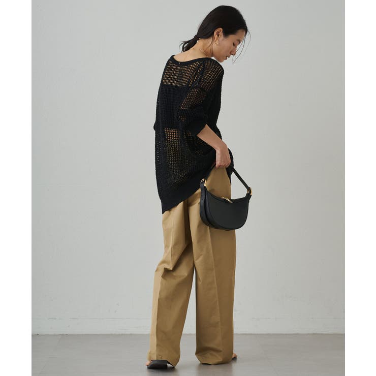 【おすすめ】 Loungedress】スキッパーメッシュKN[品番：PALW0003812]｜PAL トップス