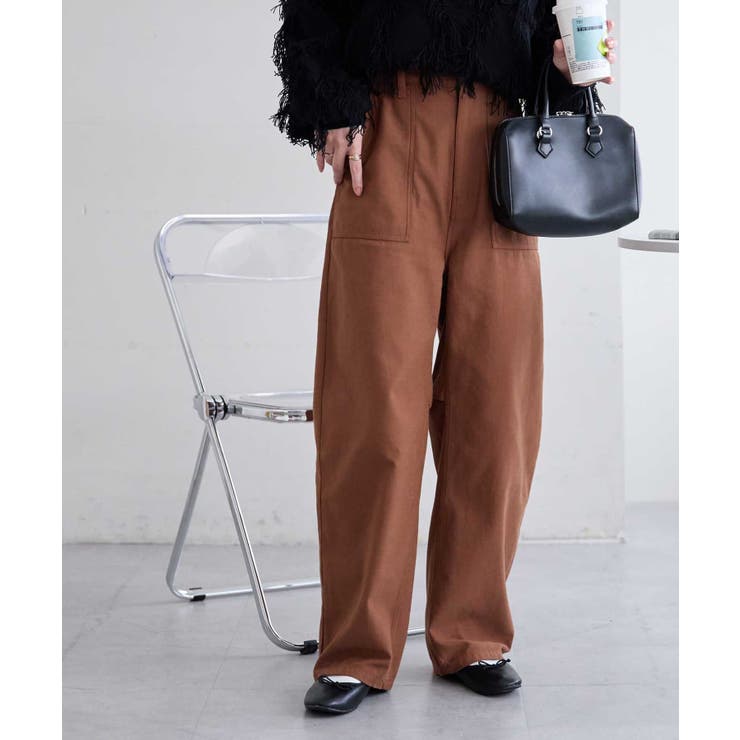 Discoat】バックサテンベーカーカーブパンツ[品番：PALW0003880