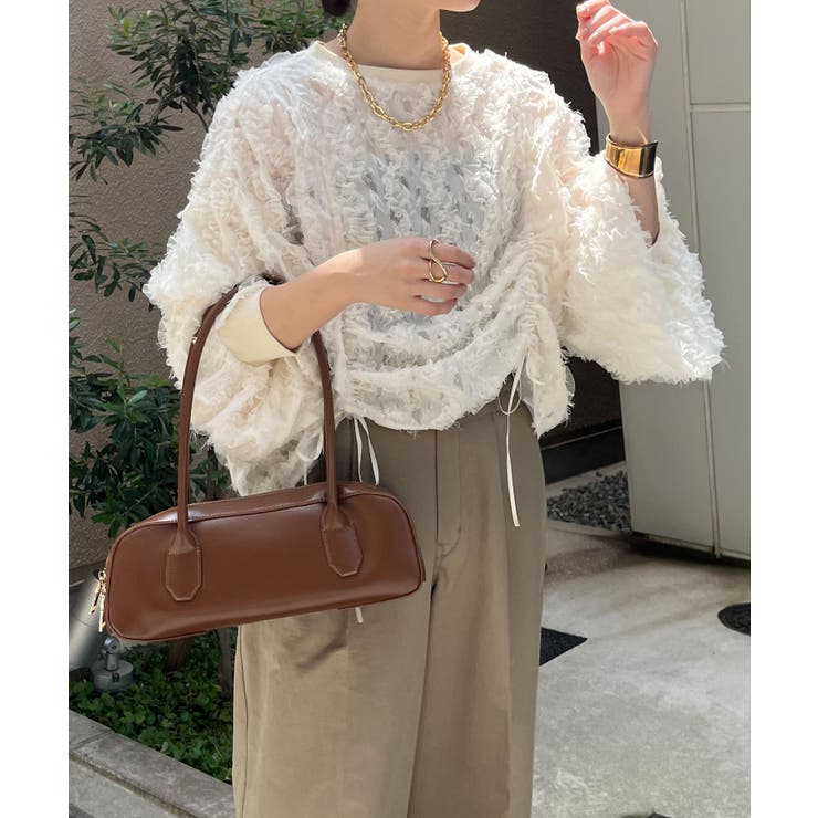 DouDou】リボンドロストブラウス[品番：PALW0003882]｜PAL GROUP  OUTLET（パルグループアウトレット）のレディースファッション通販｜SHOPLIST（ショップリスト）