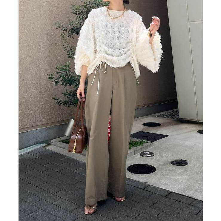 【DouDou】リボンドロストブラウス[品番：PALW0003882]｜PAL GROUP  OUTLET（パルグループアウトレット）のレディースファッション通販｜SHOPLIST（ショップリスト）
