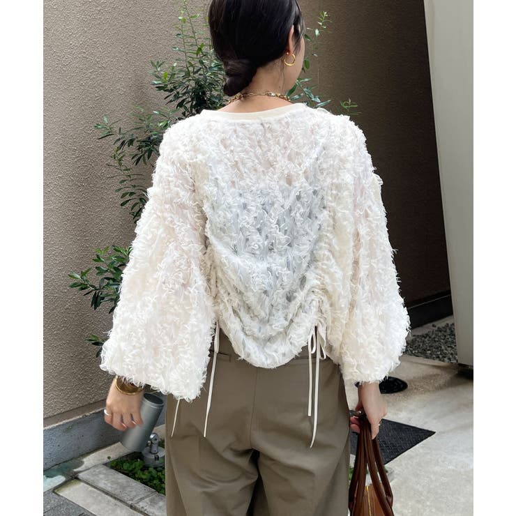 【DouDou】リボンドロストブラウス[品番：PALW0003882]｜PAL GROUP  OUTLET（パルグループアウトレット）のレディースファッション通販｜SHOPLIST（ショップリスト）