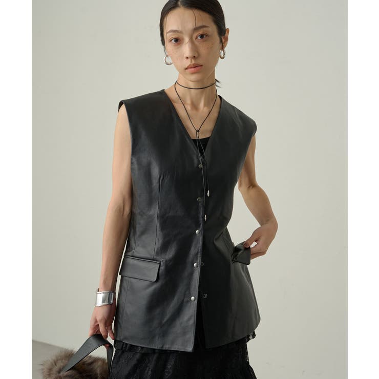 Loungedress】レザーベスト[品番：PALW0003886]｜PAL GROUP OUTLET  