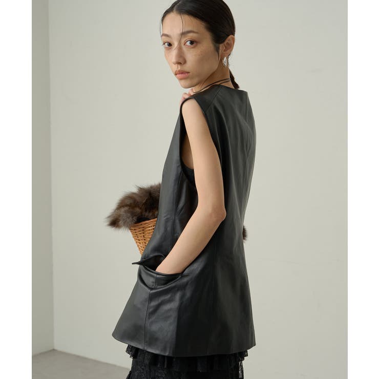 Loungedress】レザーベスト[品番：PALW0003886]｜PAL GROUP OUTLET  