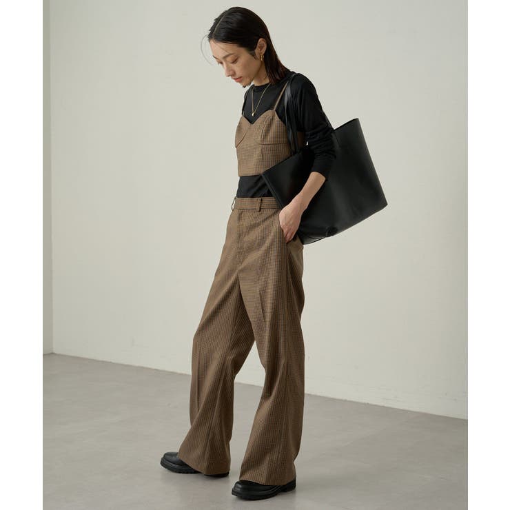 【Loungedress】ヘリンボンワイドPT[品番：PALW0003883]｜PAL GROUP  OUTLET（パルグループアウトレット）のレディースファッション通販｜SHOPLIST（ショップリスト）
