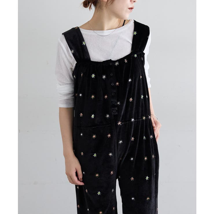 mystic】刺繍ベロアオールインワン[品番：PALW0003950]｜PAL GROUP 