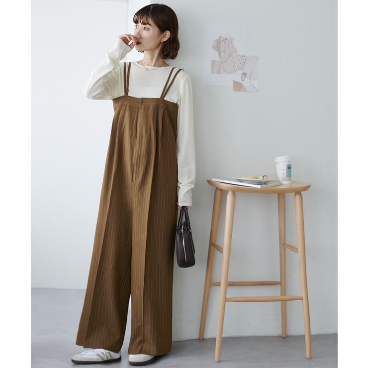 Discoat】ピンストライプベアサロペット[品番：PALW0003957]｜PAL GROUP  OUTLET（パルグループアウトレット）のレディースファッション通販｜SHOPLIST（ショップリスト）