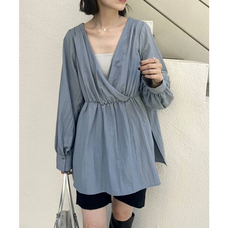 ✨️45R✨️umii908 コットンフランネルブラウス2way