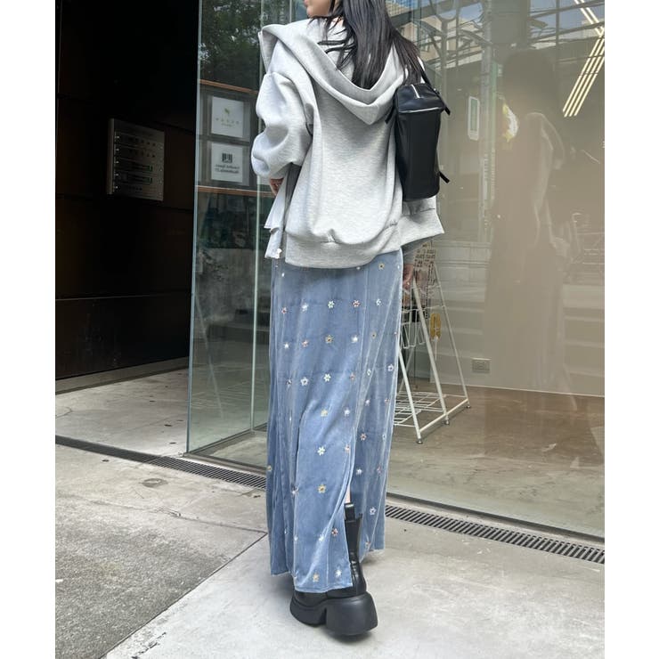 mystic】刺繍ベロアスカート[品番：PALW0003987]｜PAL GROUP OUTLET