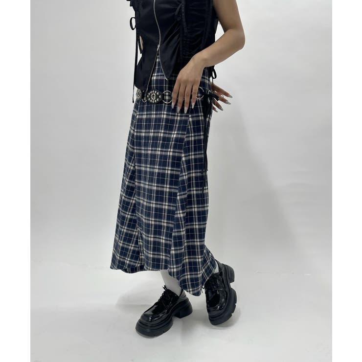 割引価格 WHO'S WHO gallery】チェックロングスカート[品番：PALW0004049 スカート