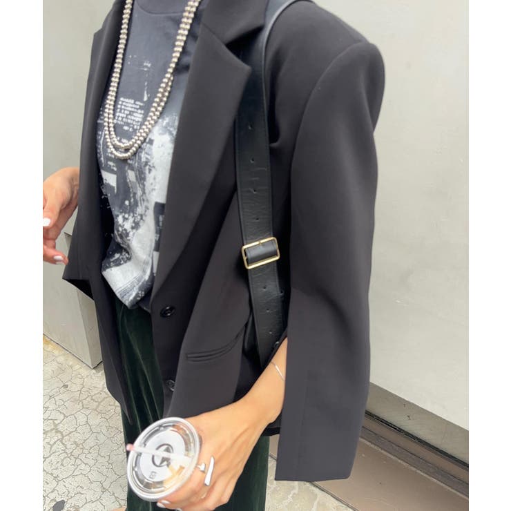 SHENERY】袖スリットダブルクロスオーバージャケット[品番  