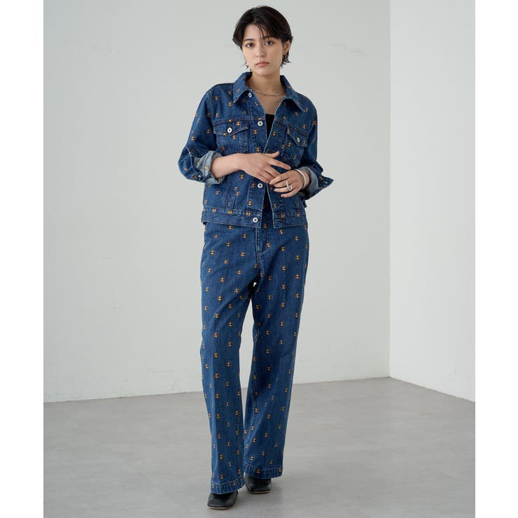 Loungedress】花柄刺繍デニムPT[品番：PALW0004085]｜PAL GROUP
