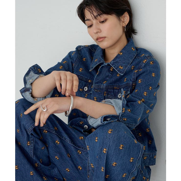 Loungedress】花柄刺繍デニムJK[品番：PALW0004086]｜PAL GROUP OUTLET（パルグループアウトレット）の レディースファッション通販｜SHOPLIST（ショップリスト）